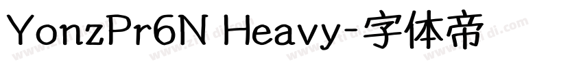 YonzPr6N Heavy字体转换